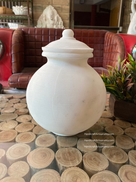 Matte Finish Hand Made Marble Urn