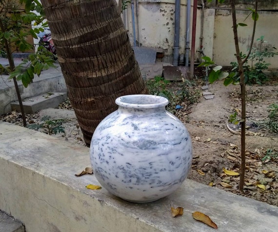 Decorative Marble Vases Earthen Vases Vase Decorative Big Etsy
