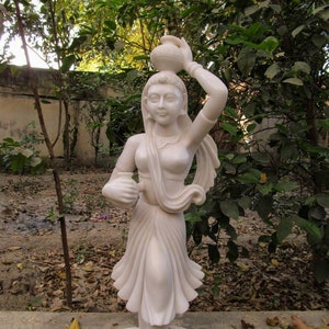 white marble hand made Rajasthan famous lady statue , lady statue marble , makrana Marble statue , handmade statue
