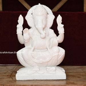 Ganesha Idol/ For Ganesh Chaturthi/ Living Room & Pooja Room/ Home Decor/ Pristine Indian Art Form