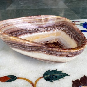 Natürliche Onyx Marmorschale, Marmorschale, Steinschale, Geschenk