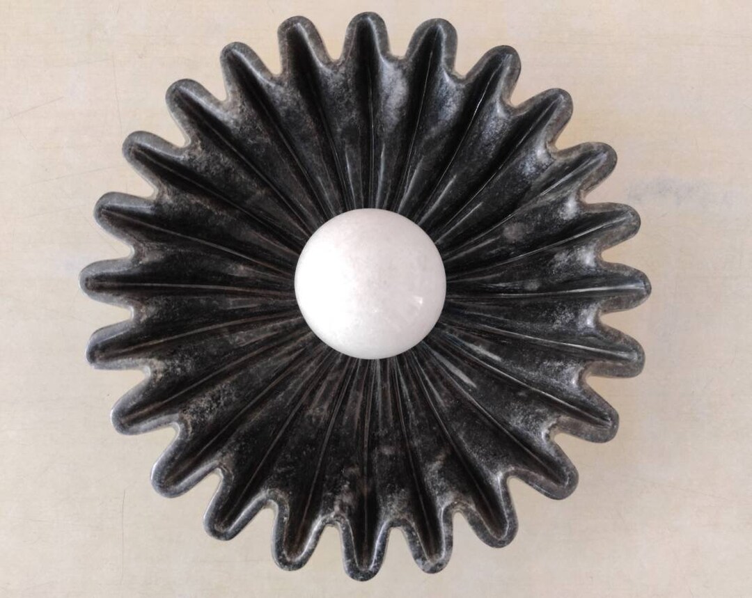 White Marble Polished Ball Marble Decorative Ball Marble Etsy