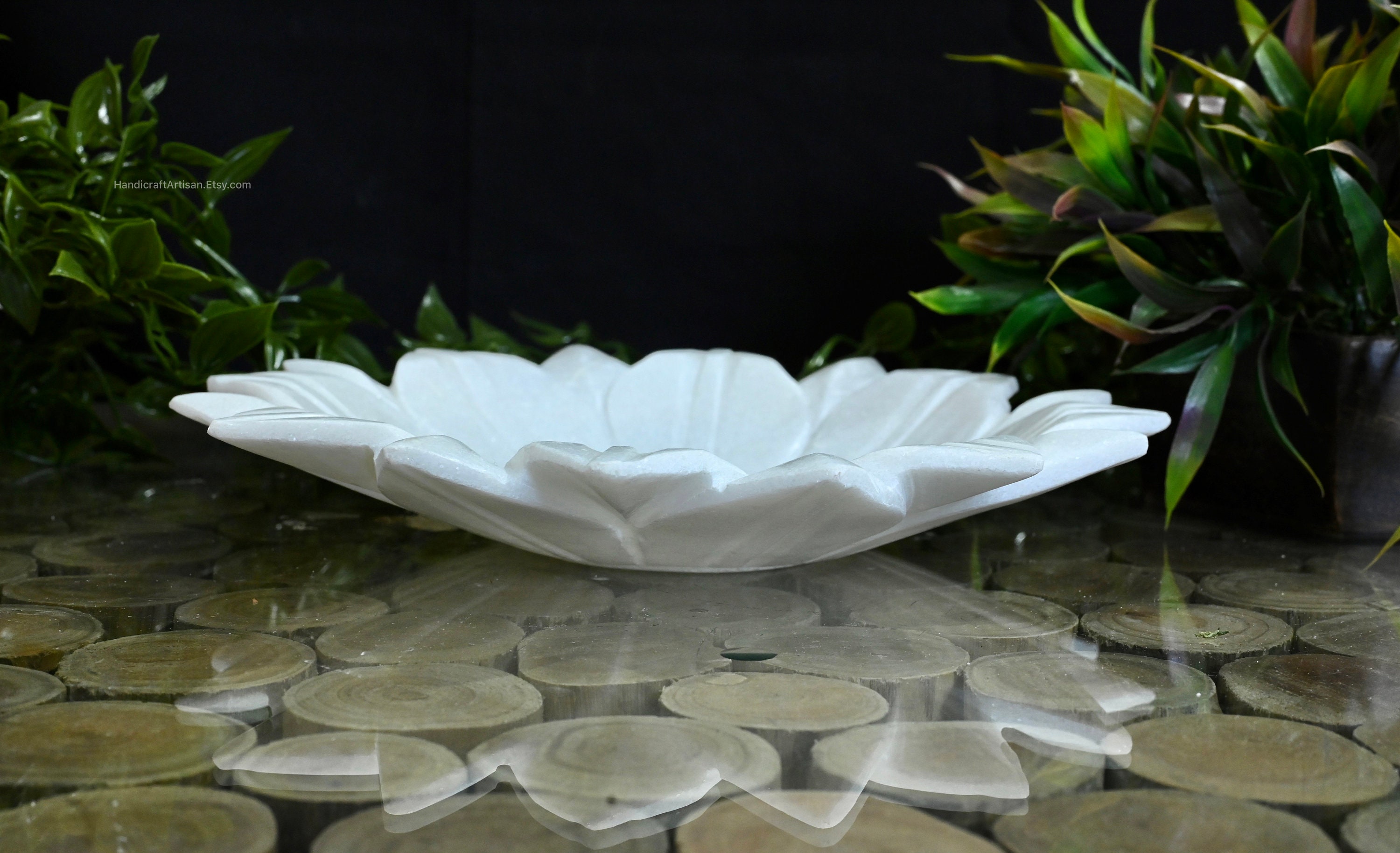 Decorative Marble Tray | Flower Tray | Handcrafted Marble Bowl ...