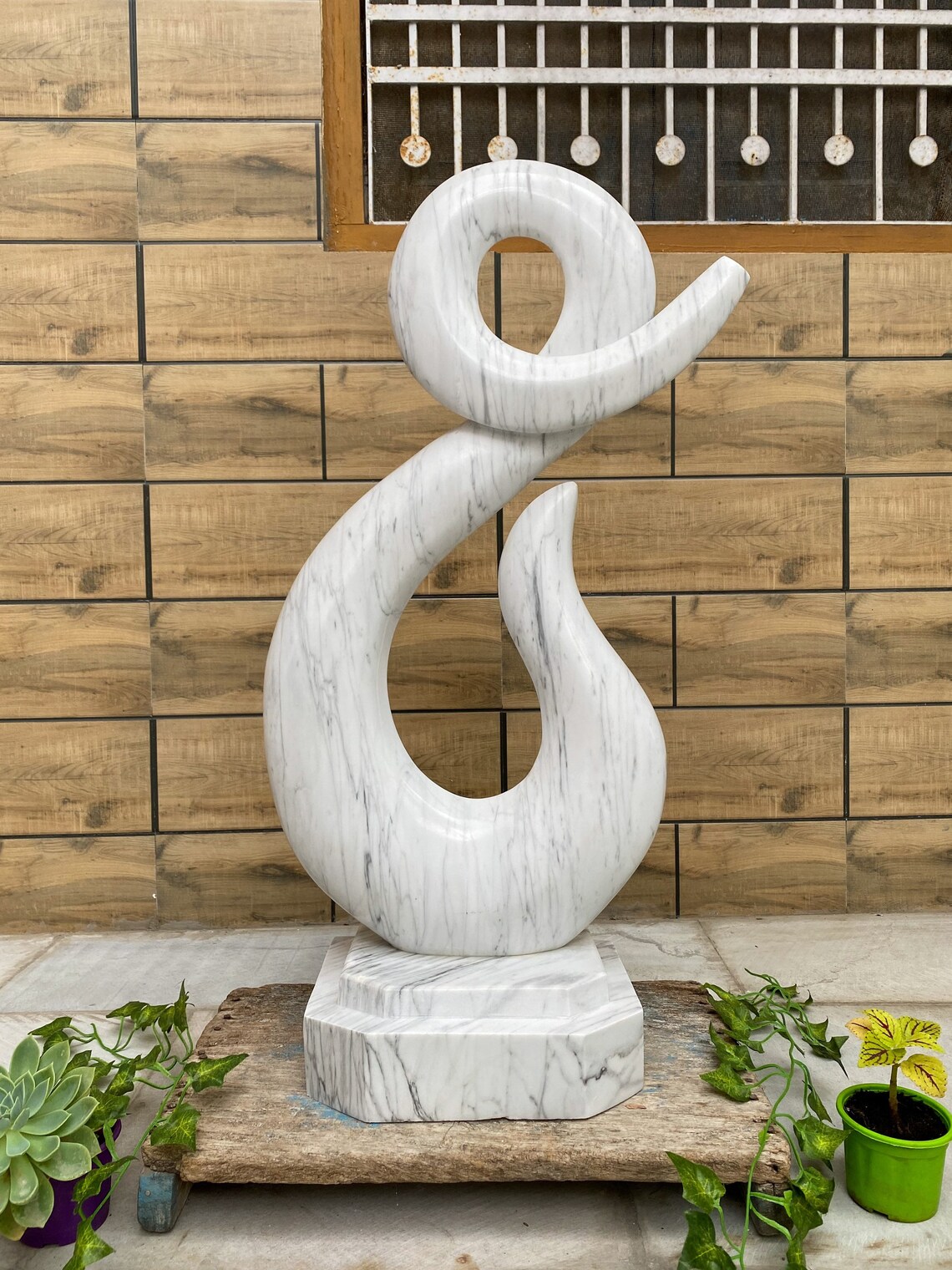 Marble Sculpture Handcarved Sculpture Living Room Decor Guest Etsy