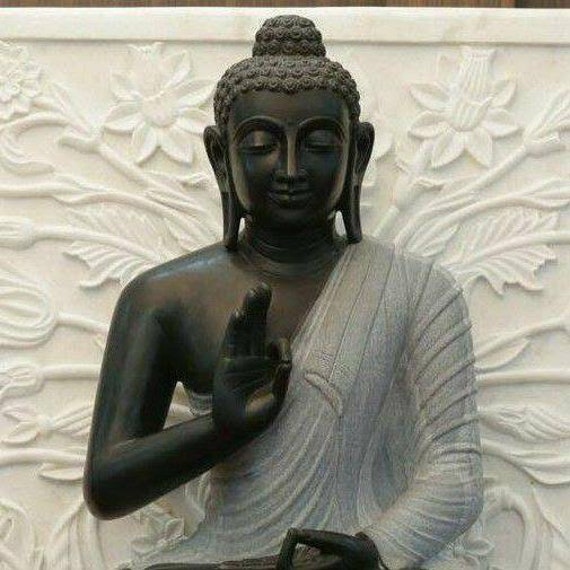 Black Marble Buddha Statue Black Buddha Black Handcarved Etsy Black Marble Buddha Statue Black Buddha Black Handcarved Etsy