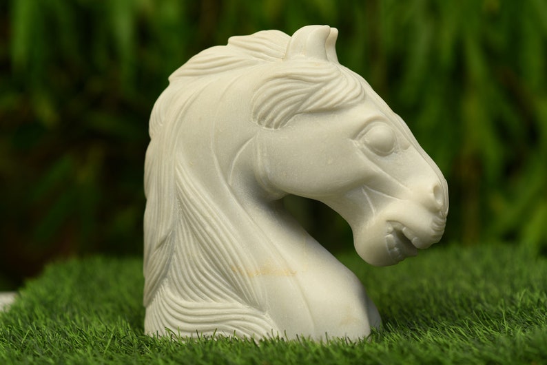 Handmade Solid Marble Horse Sculpture figurine,Animal Figurine,Exclusive Piece of Art Vintage Gift vintage gift antique gift collectibles