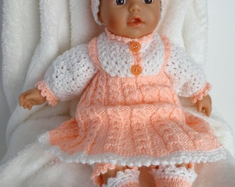 Puppenkleid,für 32cm große Puppen Sommerkleid,Puppenkleidung Gr.32 maritim neu 