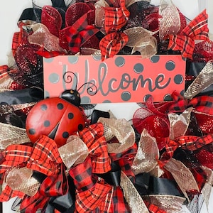 Ladybug Wreath