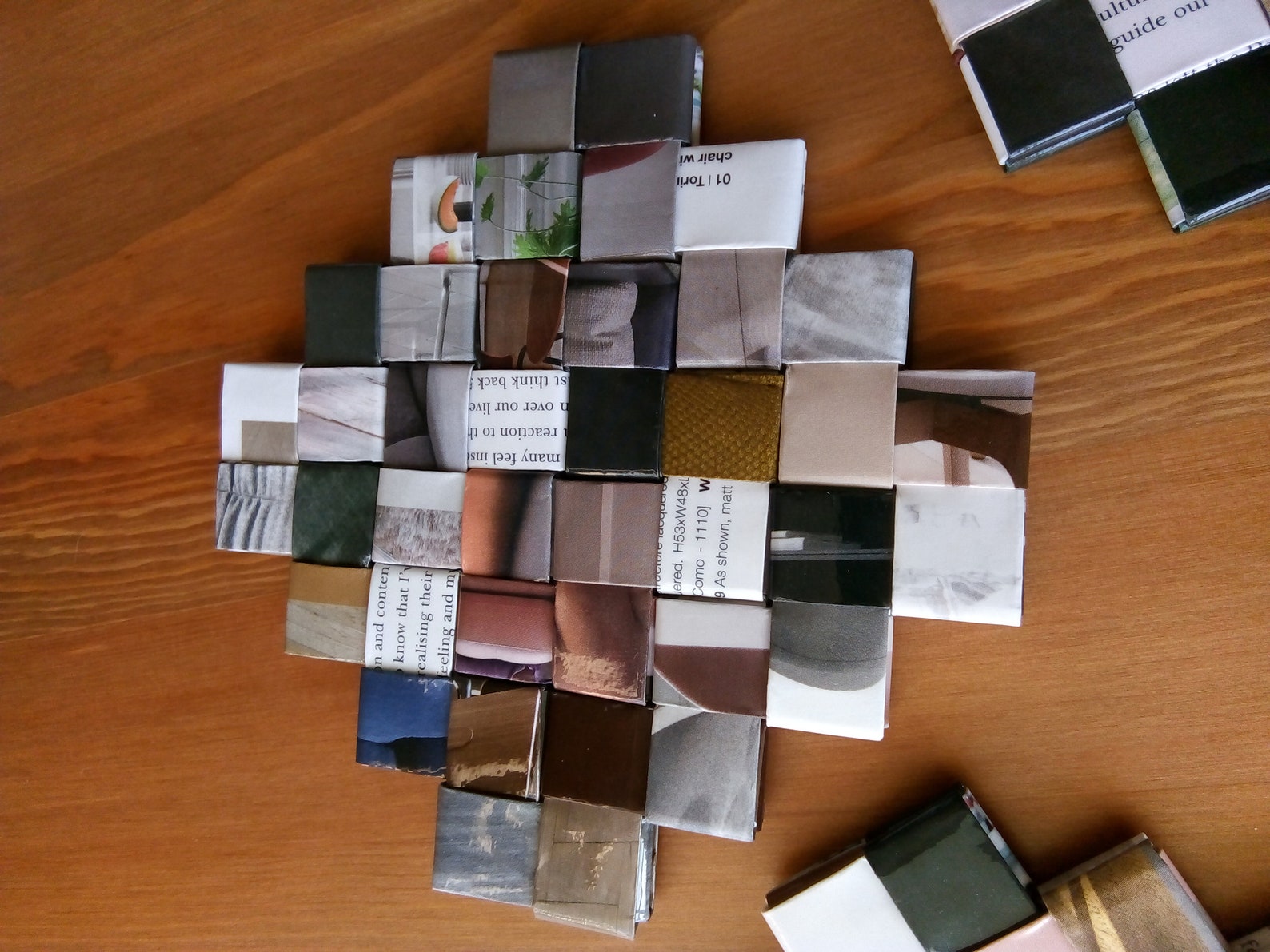 Paper Handmade Coasters Etsy