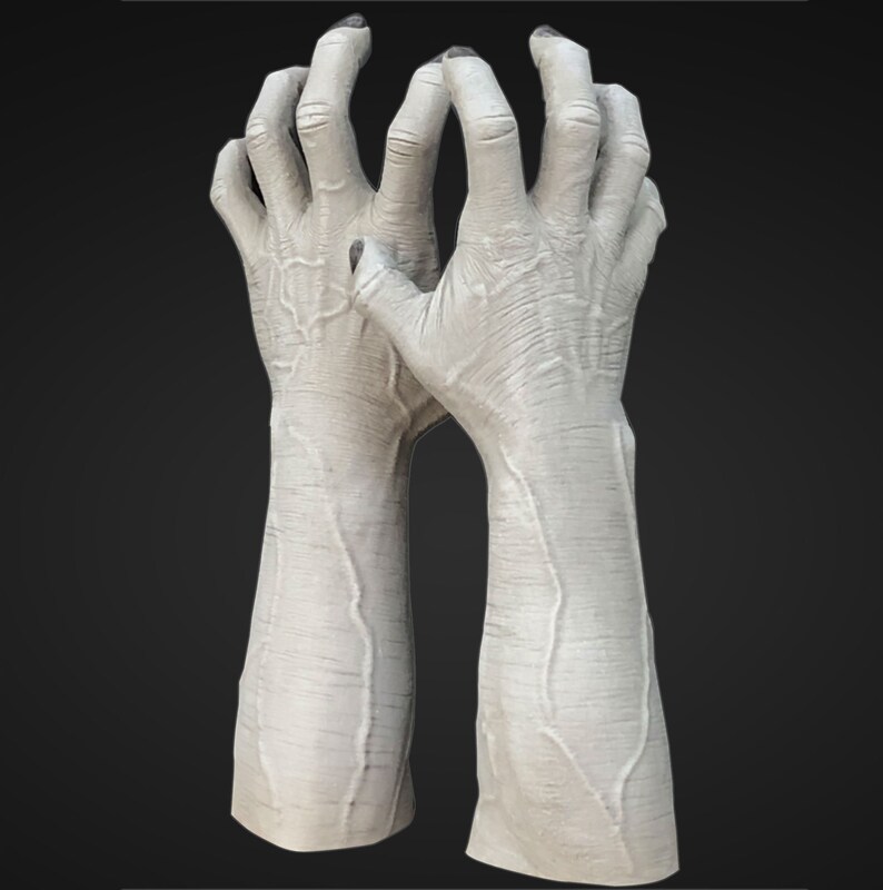 Frankenstein Latex Hands / Gloves Handmade Handpainted Etsy