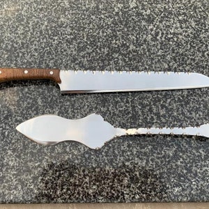 Hand Made Cake Cutting Set Wedding Cake Knife and Cake Slice | Etsy