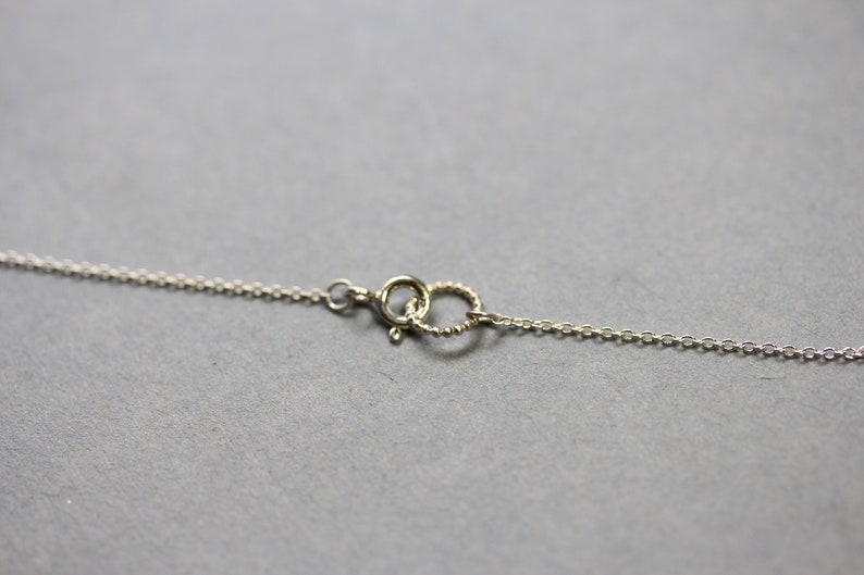 May include: A silver chain necklace with a lobster clasp closure.