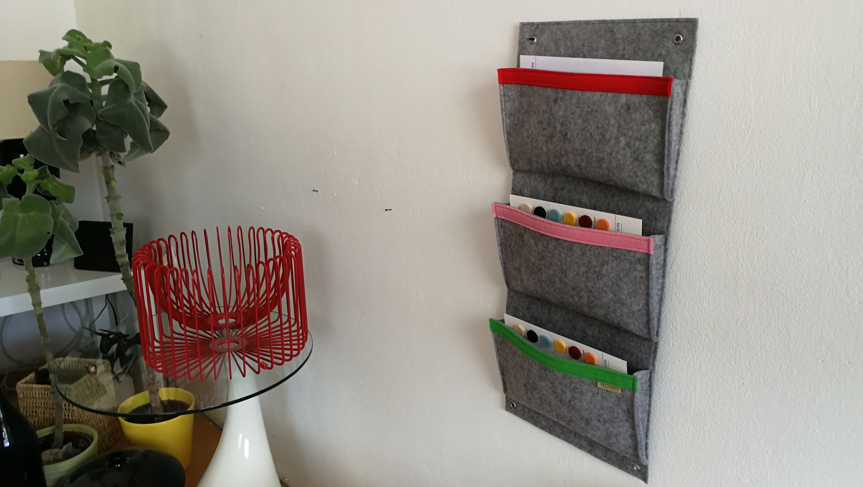 QINGZY 16-Fach Sonnenbrillen Organizer - Faltbarer Filz Aufbewahrung Grau