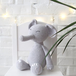 Gran peluche elefante africano animal primer cumpleaños sobrino regalo niños algodón orgánico juguete felpa apoyo emocional animal Navidad