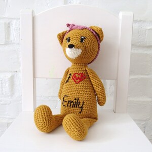 Crochet scar buddy fox personalized Heart Warrior doll CHD Awareness toy Stuffed Fall woodland friends animals Heart Surgery Get Well Gift