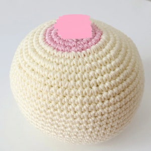 Crochet Breast demonstration model for lactation, Funny gift for Breastfeeding Consultant Midwife or Doula, Antenatal Teaching Breastfeeding