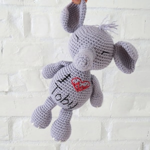 Scar Buddy crochet elephant CHD Awareness Personalized African Savannah animal Stuffed toy Heart Warrior Heart Surgery Kids valentine