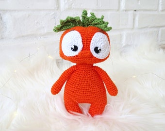 Kürbis häkeln Babypuppe, Halloween neue Nichte Neffe Geschenk, Erstes Halloween Niedlicher gefüllter Kürbis für Kleinkind Thanksgiving Day Baby Geschenk Herbst
