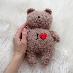 Heart Warrior Bear CHD Awareness Doll, Heart Surgery Scar Buddy Stuffed animal Heart Surgery stuffy Custom scar location