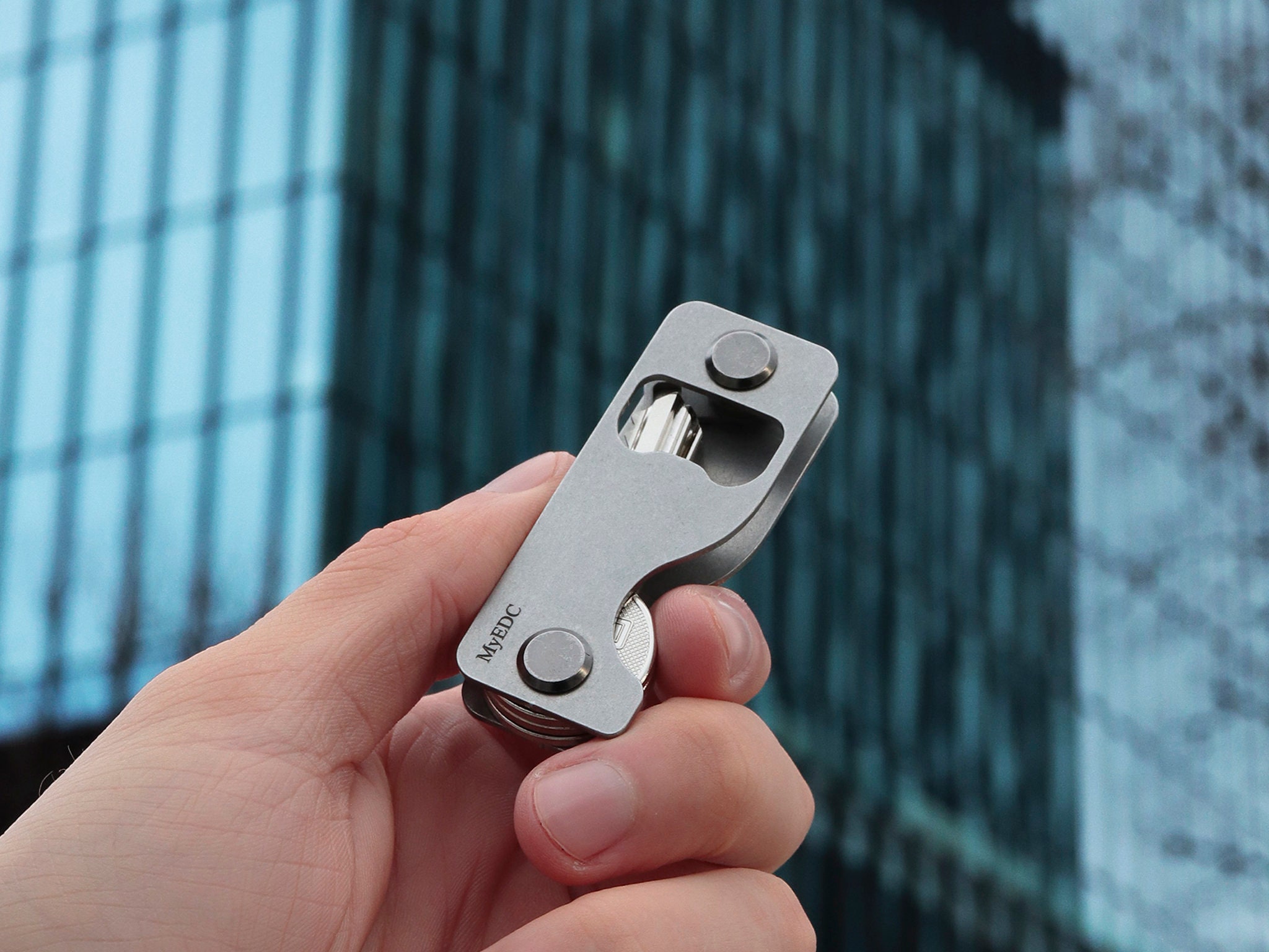 Myedc Small Minimalist Key Organizer With Key Fob Attachment, Stainless  Steel EDC Key Holder Keychain, Gift for Men, Best Man Gift -  UK