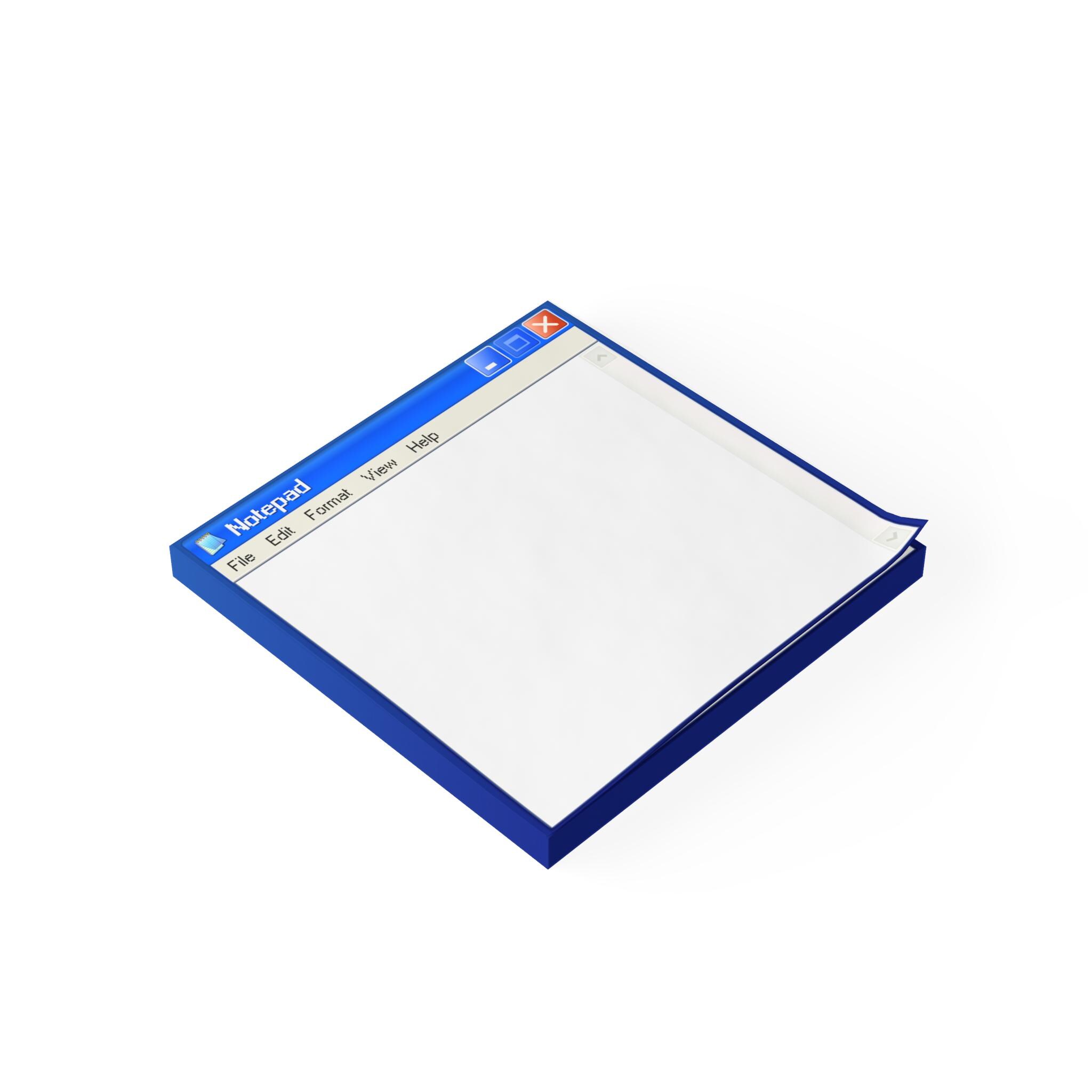 Xp Notepad Windows XP Notepad Y2k Sticky Notes - Retro Tech Design, Office Decor ...