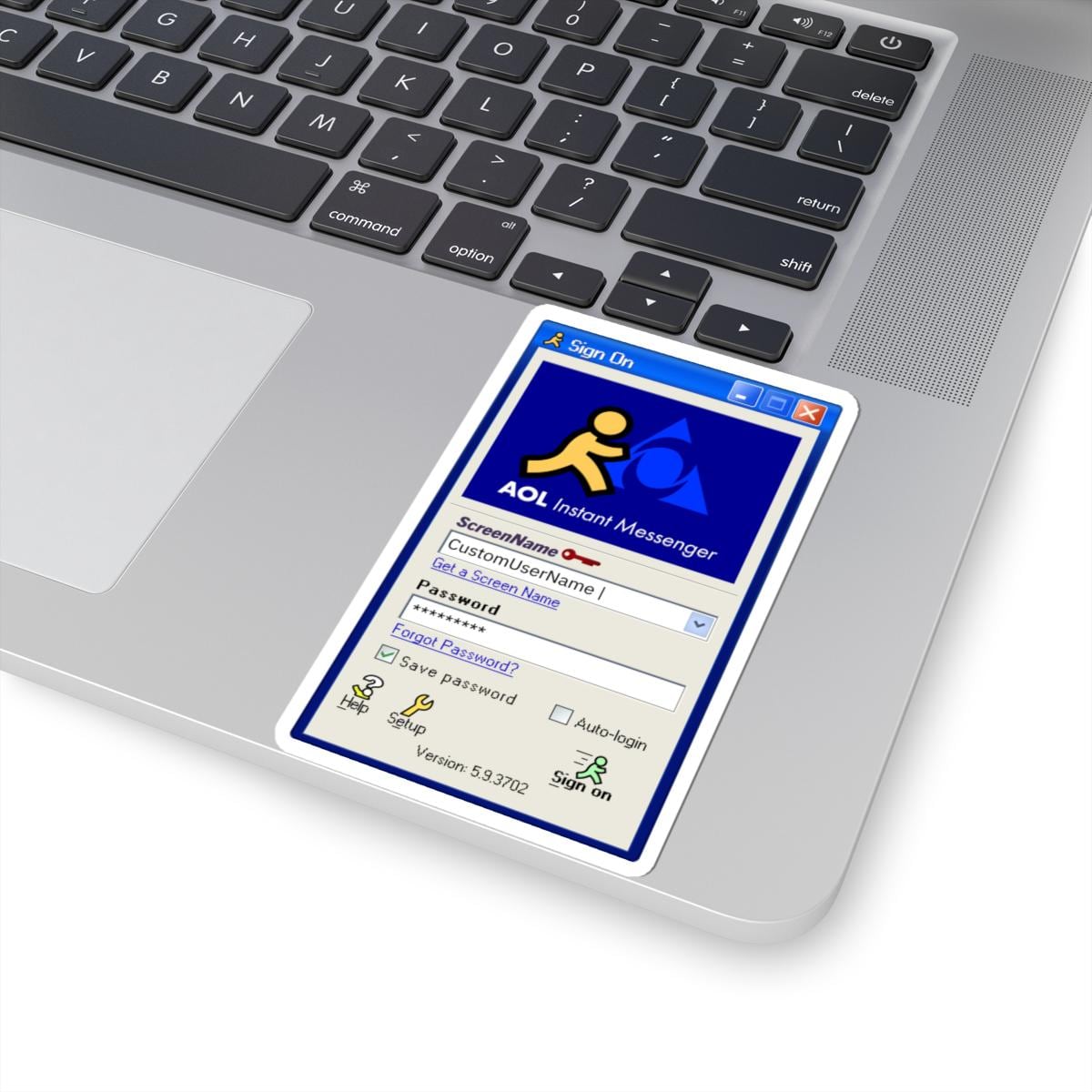 Retro AOL Instant Messenger Kiss-cut Stickers, Nostalgic Tech Decor ...