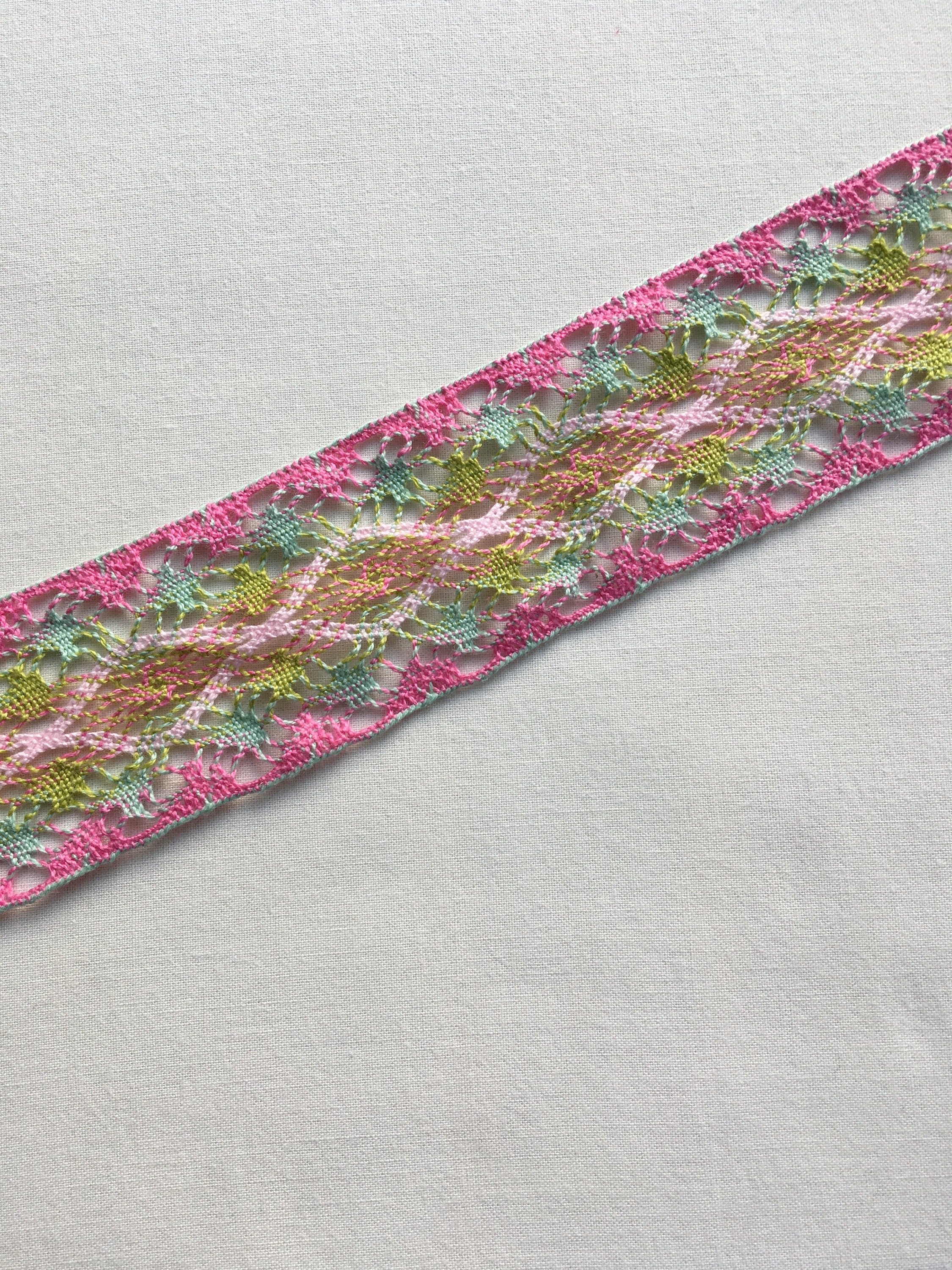 Multi Coloured Lace Trim. 45mm Wide. Made in Nottingham | Etsy UK