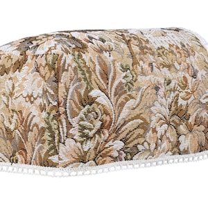 Lucy design furniture protector tapestry fabric with Nottingham lace.