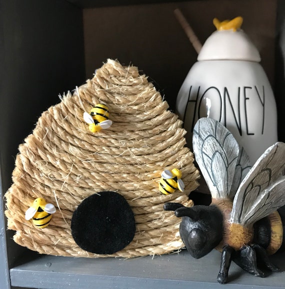 Jute Bee Hive Decoration Bee Tiered Tray Decor Decorative Honey