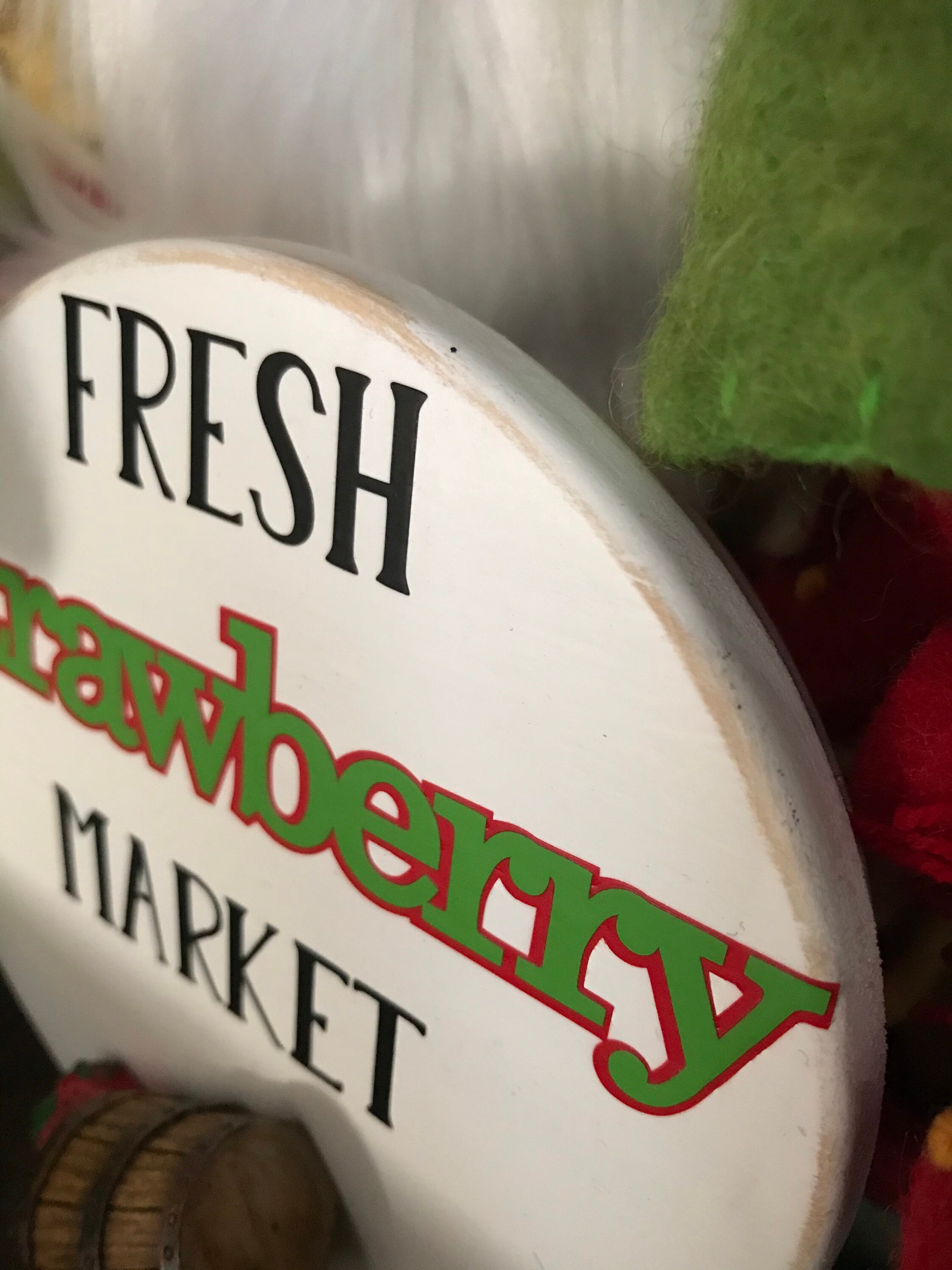 Strawberry Bushel madera signoRae Dunn inspirado acento hogar Etsy