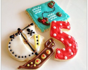 Sugar Cookies Pirate Decorated Cookies Pirate Ship Treasure Map Number