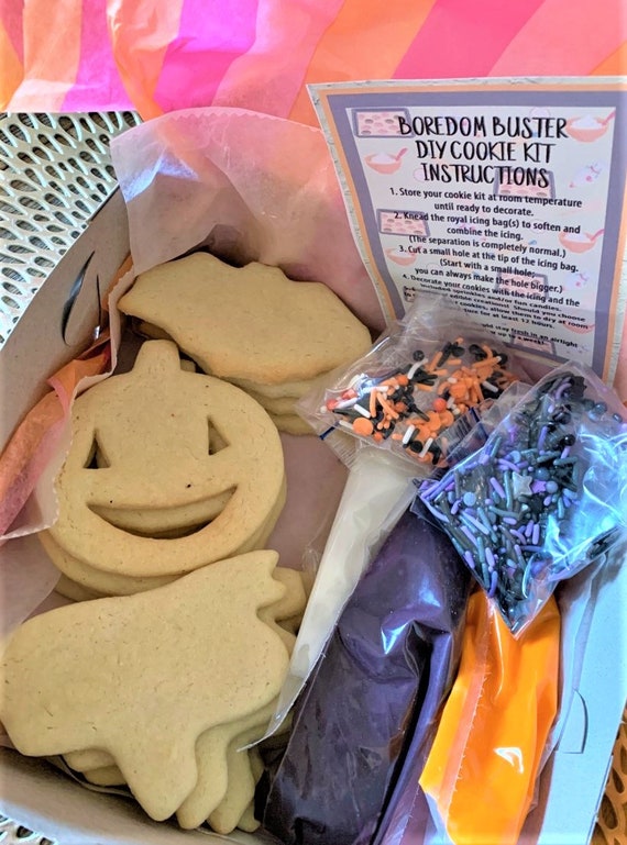 DIY Halloween Cookie Decorating Kit Sugar Cookies Decorator