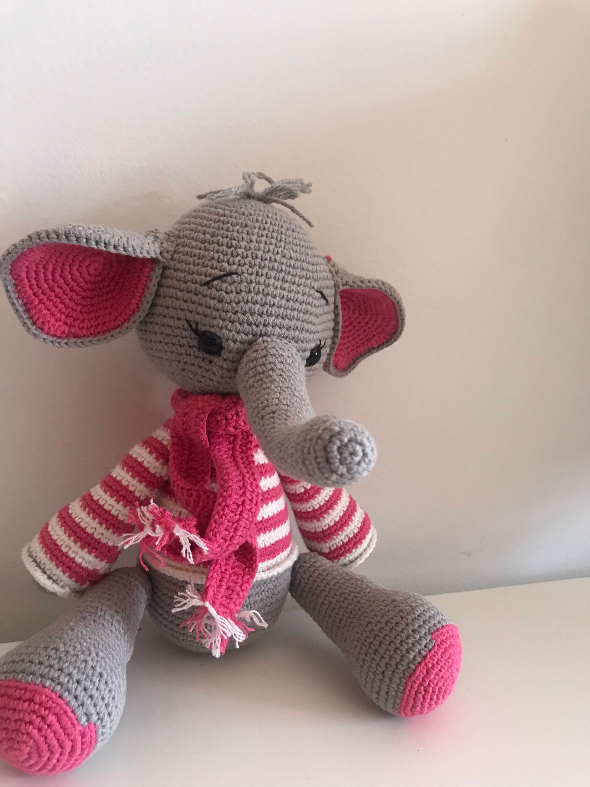 baby bio spielzeug Handgemachte Bio-Baby-Spielzeug Elefant/Häkeln Spielzeug Es ist ein