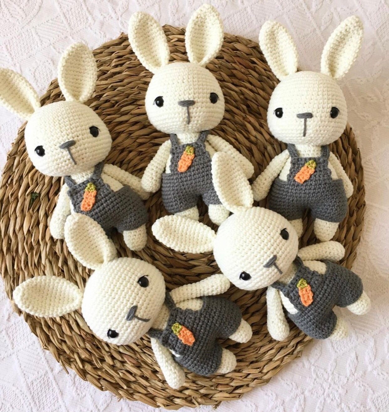 Handmade Organic Rabbit Toys / Gift for Babyshower/Gift for Etsy
