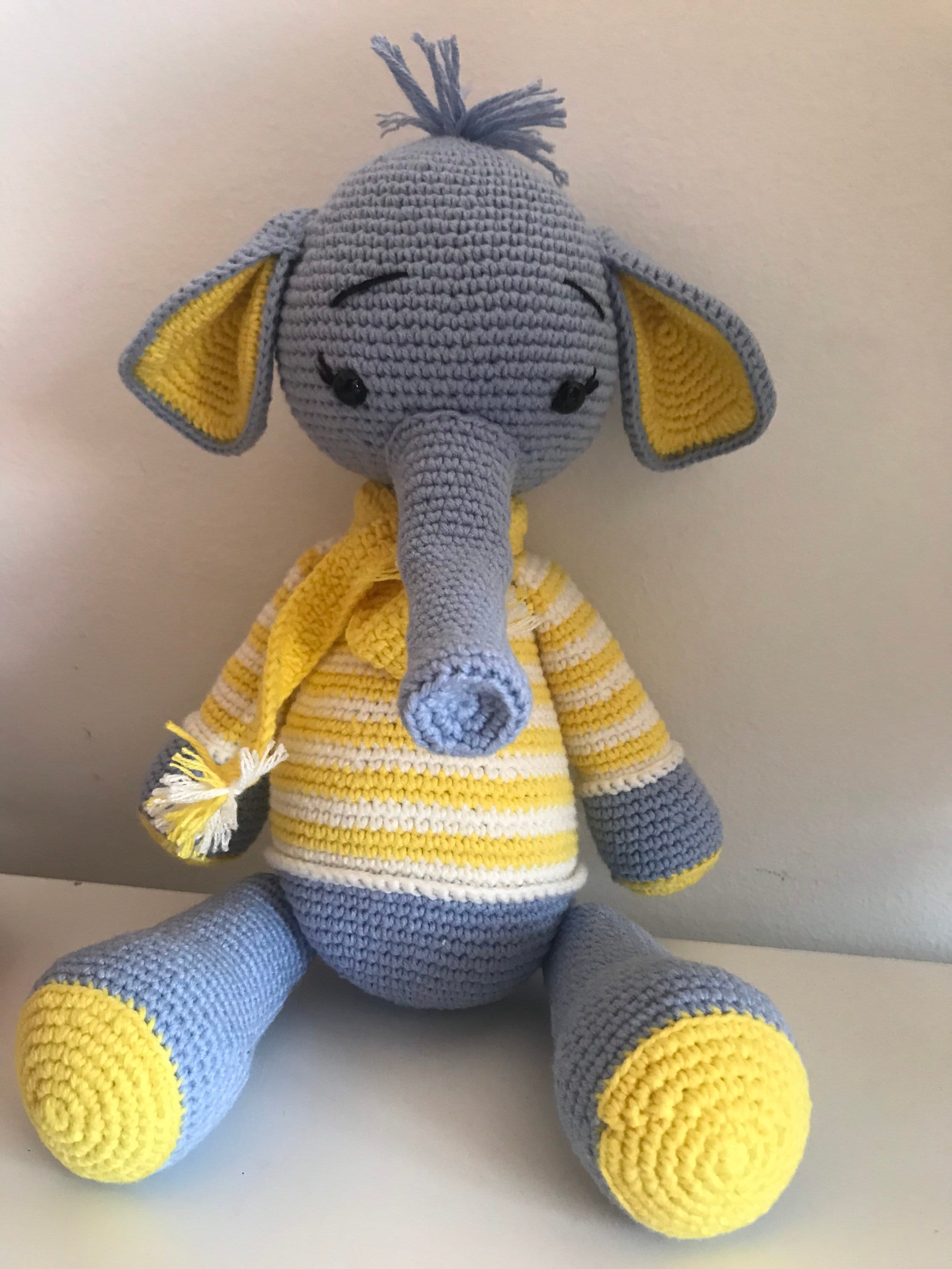 baby bio spielzeug Handgemachte Bio-Baby-Spielzeug Elefant/Häkeln Spielzeug Es ist ein