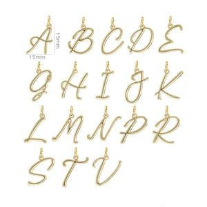 Script Initial Letter Charms, Adding More Initial Charms, Gift For Her, Bridesmaid Gifts, Alphabet Letter Charm, Gifts,Personalized Jewelry