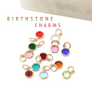 Birthstone Charms, Adding More Birthstone Charms, Gift For Her, Bridesmaid Gifts, Birthstone Gifts,Personalized Jewelry