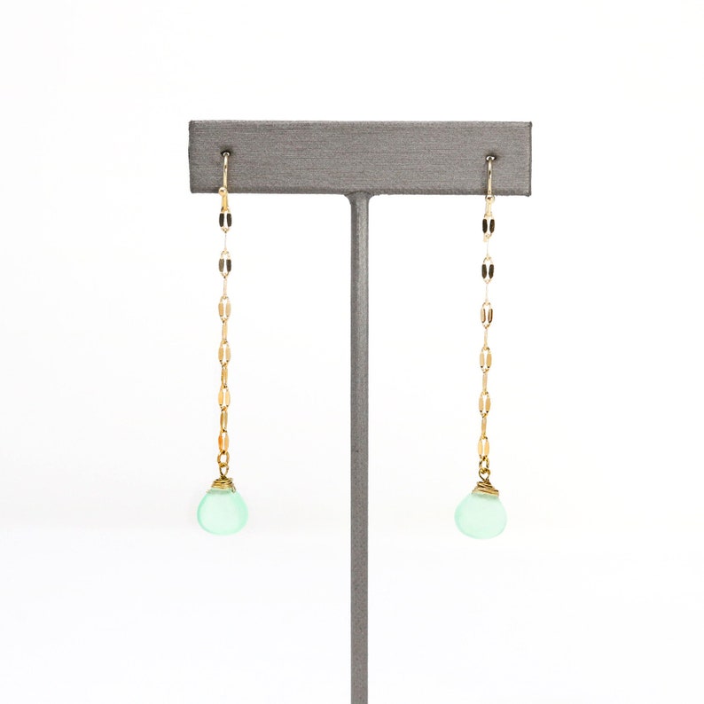 Natural Stone Drop & Dangle Earrings Thread Earring Etsy