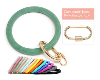 Pulsera con cierre de mosquetón, llavero de silicona, pulsera con llavero, llavero de pulsera, llavero de pulsera, correa de muñeca de silicona, regalos para ella