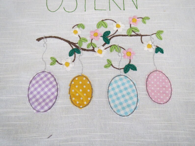 Easter tablecloth flower branch image 2