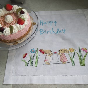 Birthday blanket &quot;Birthday party in rabbit country&quot;