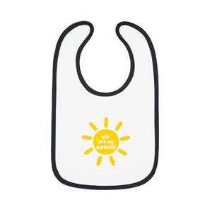 You Are My Sunshine Baby Bib | Cute Baby Gift, Baby Shower Gift, Toddler Bib, Baby Feeding Essentials, Infant Bibs