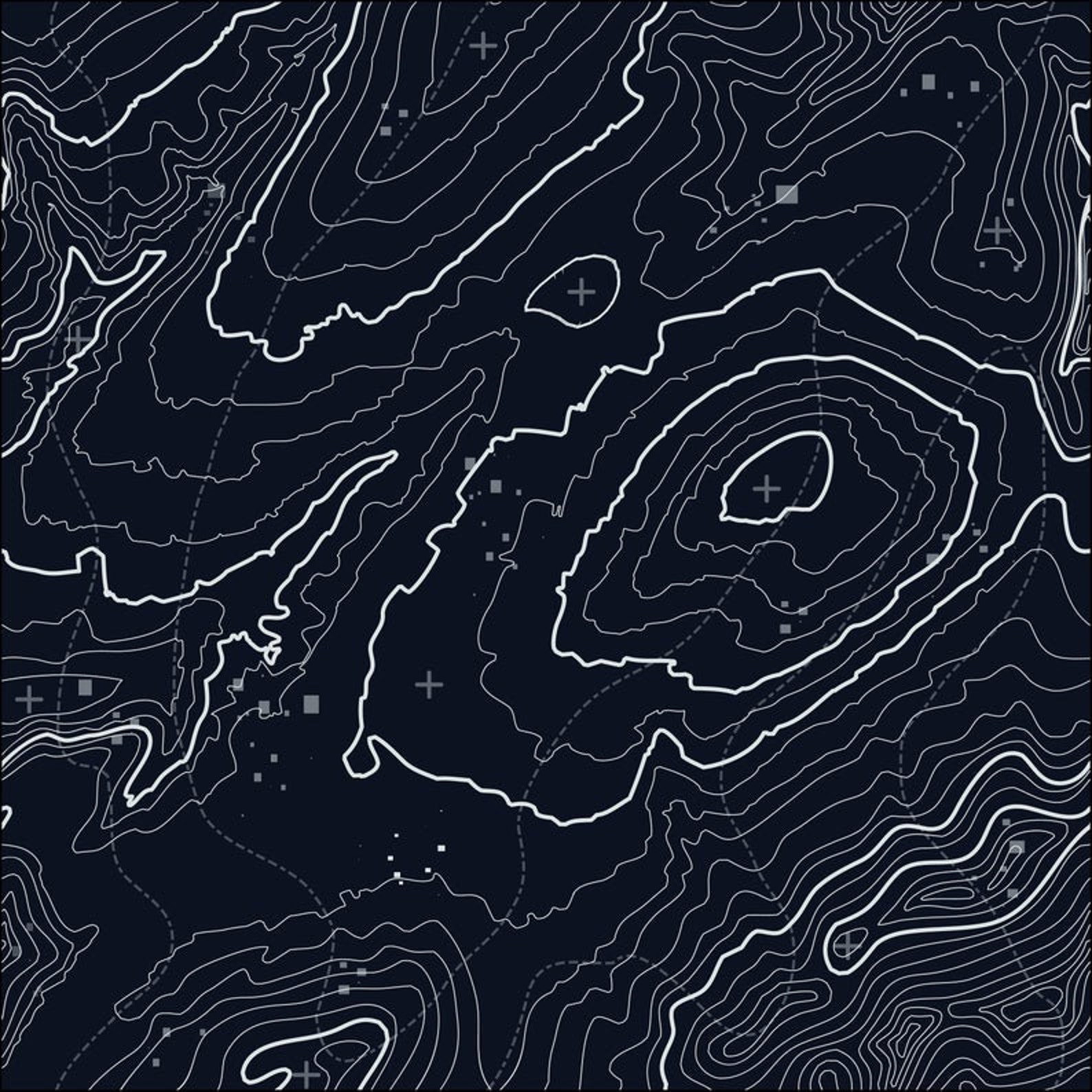 Wallpaper Dark Topographic Map 241 Wallpaper Classic | Etsy