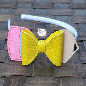 Back to School Pencil Headband, First Day Of School Hairbow, Kindergarten Hairbow, Fall Bow, Toddler Bow, School Theme Accessories