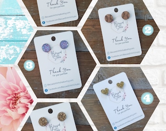 Silver Druzy Studs, Wood Baseball Studs, Purple Lavender Druzy Stud, Glitter Gold Heart Studs, Champagne Gold Druzy Studs