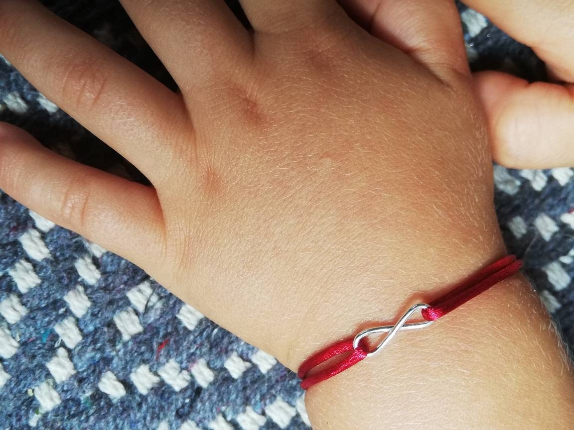 Mitt struik extract Protection Red Thread Infinity Baby Bracelet. Kabbalah Red - Etsy Finland