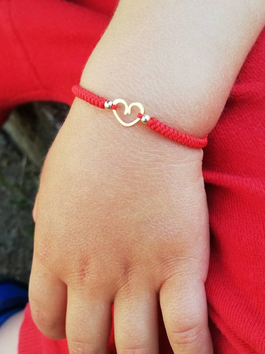 BRACCIALE Cordino Con Ciondolo BIMBO E Granelli In ARGENTO &ndash; ViMon Gioielli