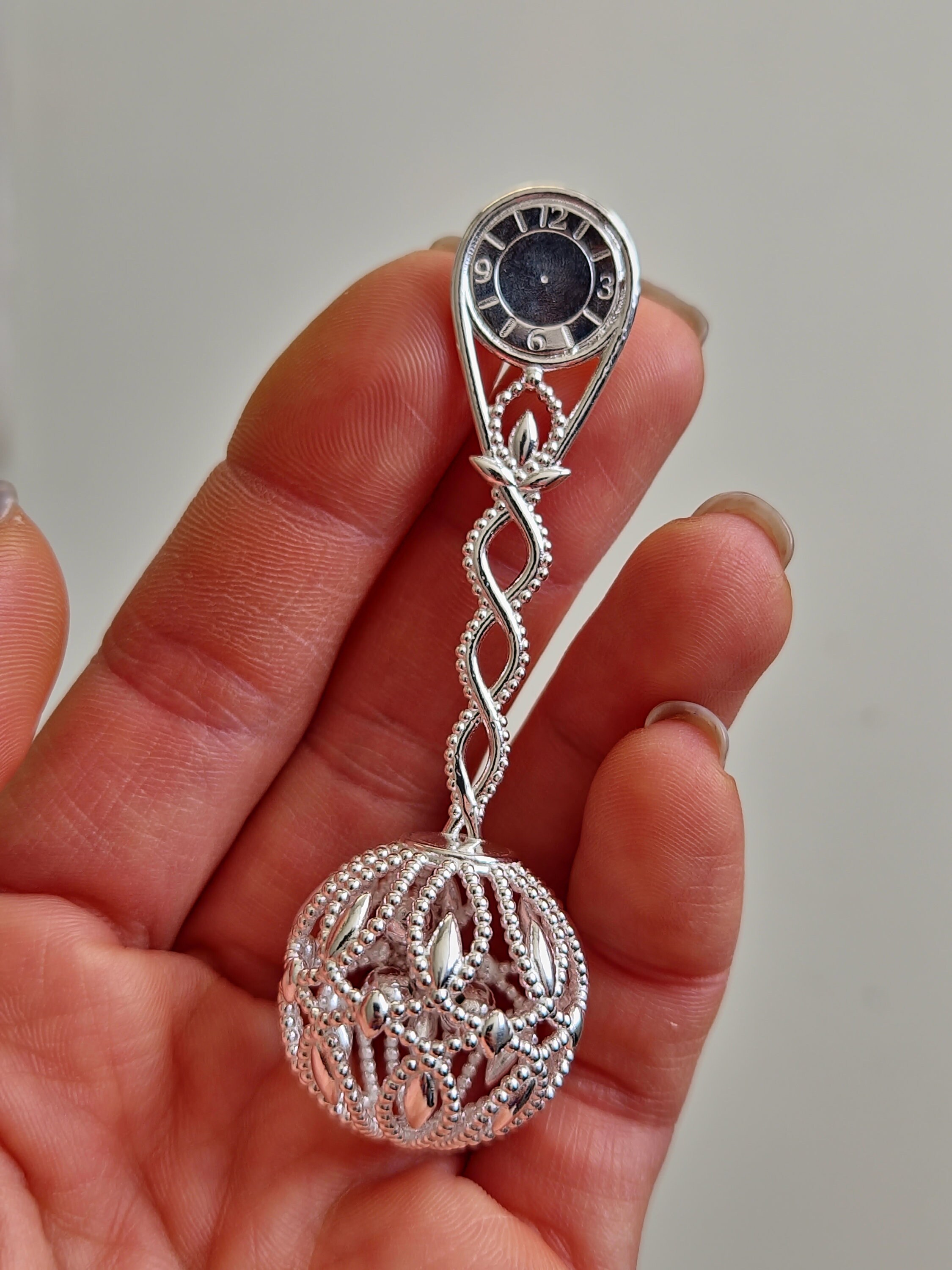 Baby's First Silver Rattle. Magic Sound Baby Toy. Personalised Newborn ...