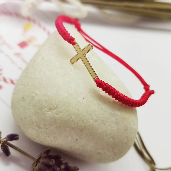 Baby Cross Bracelet Etsy