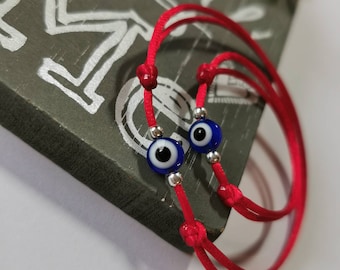 Evil eye bracelets. Mom and baby red bracelets. Protection red string for mother and child. Newborn protection bracelet. Nazar eye for baby